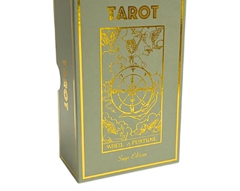 Sage Edition Tarot Deck | Classic Tarot Design and Gold Foil