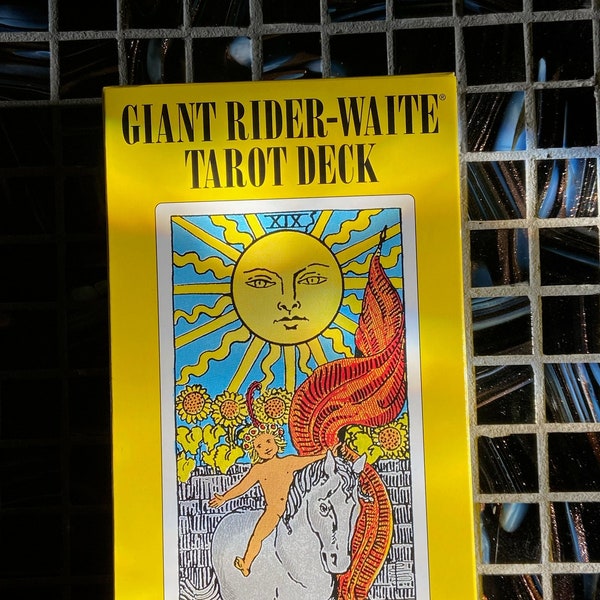 Rider-Waite Giant Tarot Deck with guidebook, HUGE, Full deck, for divination, psychic readings and fortunetelling