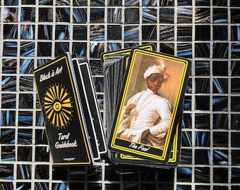 Black is Art Tarot Deck & Guide | Limited Edition Print | Designed by noweyesee and published by vieuxmondeexpress
