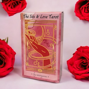 Das Sex & Liebe Tarot Deck mit Ratgeber | Gedruckt in USA | Volle Größe | 78 Karten | Von NowEyeSee und Vieux Monde