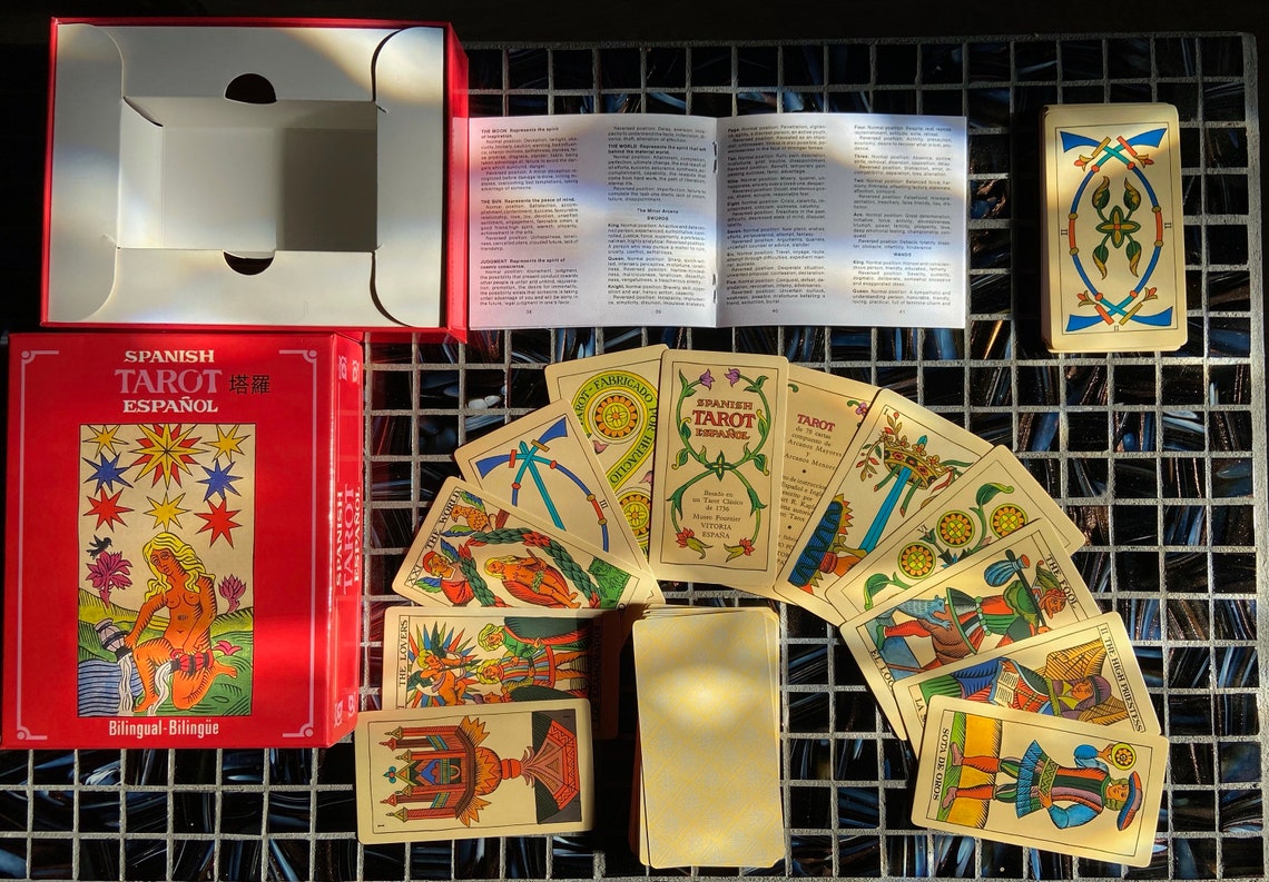 Classic Spanish Tarot Tarot Espagnol Multilingual Tarot Deck Etsy