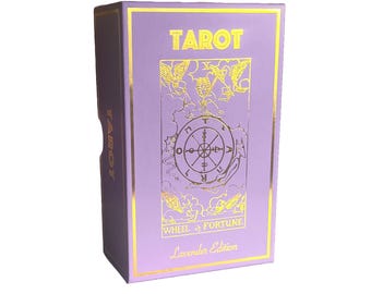 Lavender Tarot & Guide | Classic Tarot Design and Gold Foil