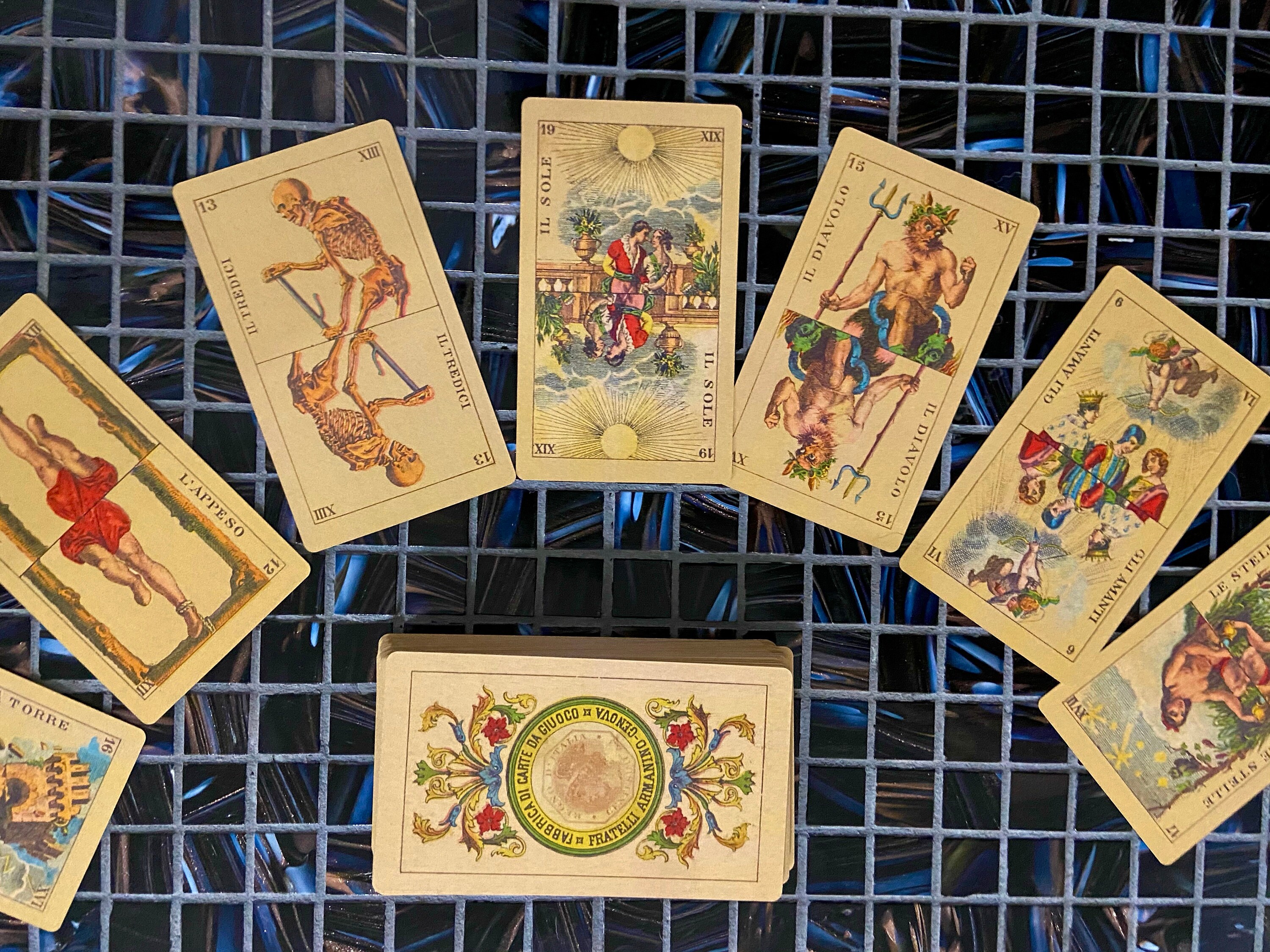 Italian Tarot de Marseille vintage tarot deck Tarot Della Etsy