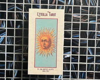 Grand Etteilla Tarot Deck Trois & Guide | Oversized, Tarot Egyptien | published in the 1800s, B.P. Grimaud, vintage divination, facsimile