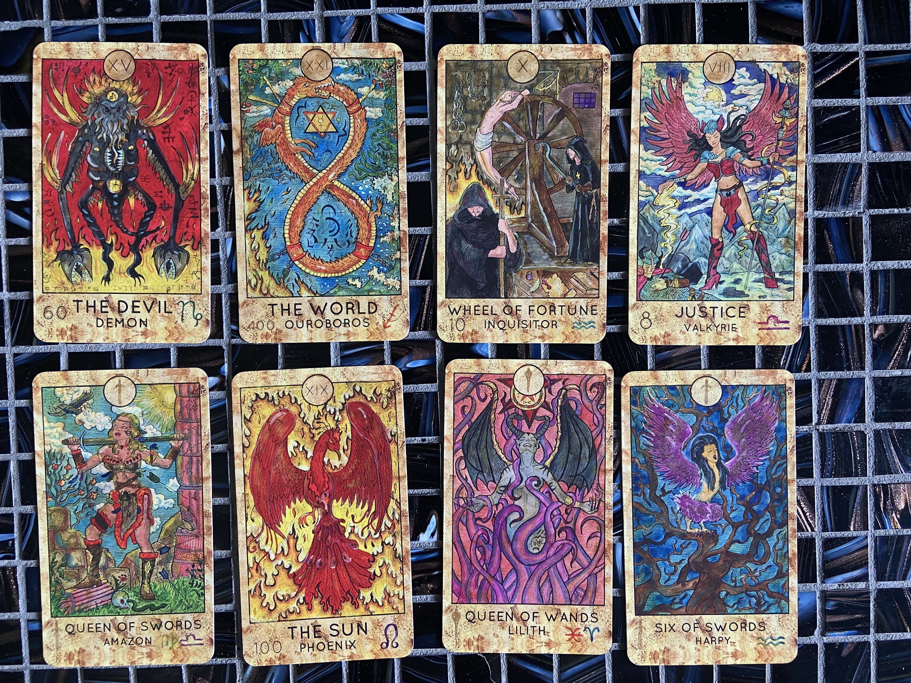 Le Tarot des Mains Laborieuses 78 Cartes Jeu de Tarot par Esme Baker -   France