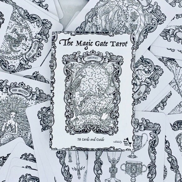 Magic Gate Tarot Deck and Guidebook | 3.5 by 2.5 | Occult imagery | 7…