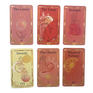 The Sex &amp; Love Tarot Deck With Guidebook | Printed in USA | Full Size ...