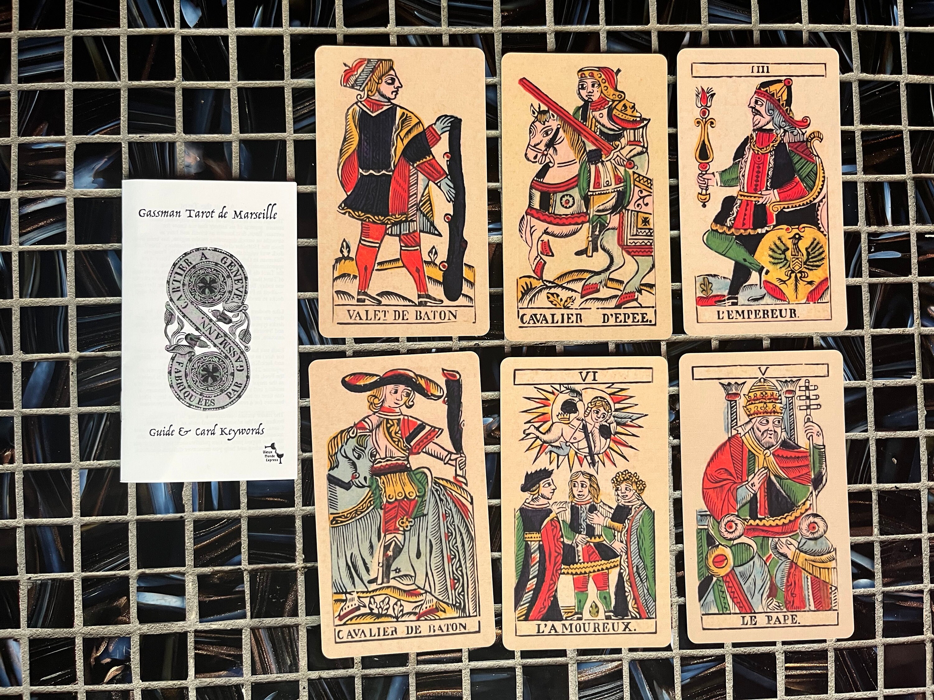 10 De Baton Tarot De Marseille Tarot De Marseille With Guide LINEN FINISH First Printed - Etsy