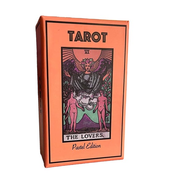 Pastel Rider Waite Tarot Deck: Classic RWS Design with Guide