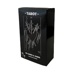 クラシック タロット デッキ & 100 ページ ガイドブック | ルミナス エディション | トリッピー タロット | 78 枚のカード | フルサイズ | 4.75 x 2.75 インチ | 初心者に最適