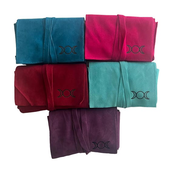 Triple Moon Velvet Tarot Bags | Fits all standard size tarot decks (approximately 5x3 inches)