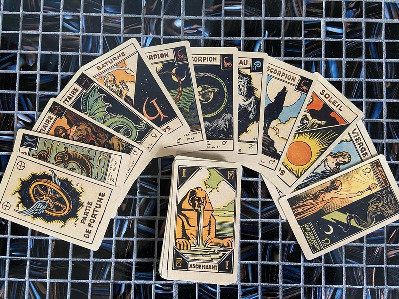 le tarot astrologique / astrological tarot deck / cards