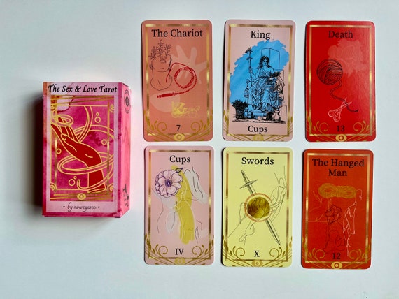 The Sex &amp; Love Tarot Deck With Guidebook Printed in USA - Etsy