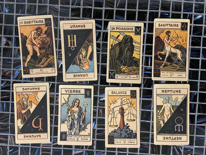 Astrological Tarot Deck With Guidebook Le Tarot Astologique Etsy