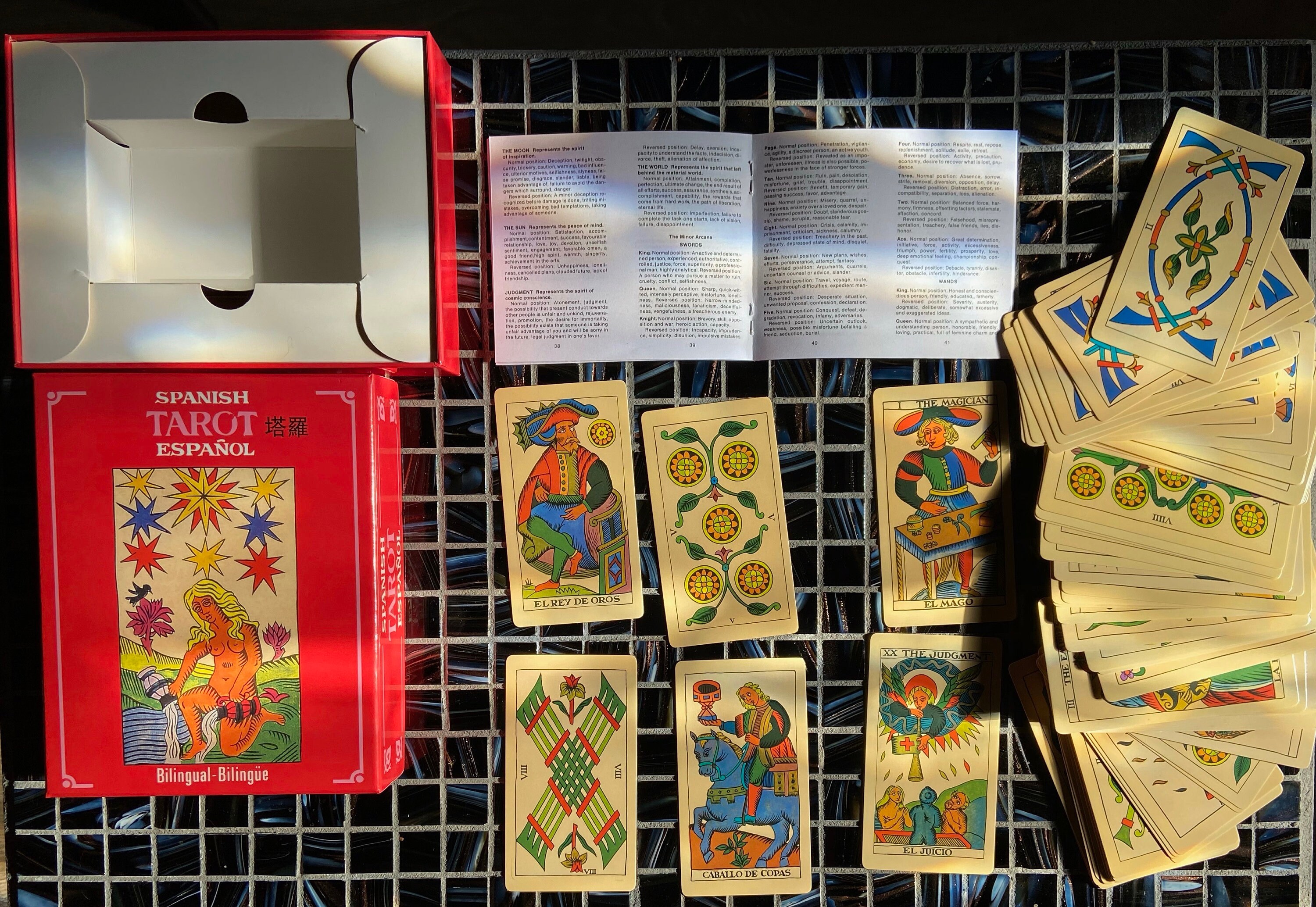 Classic spanish tarot tarot espagnol multilingual tarot deck Etsy