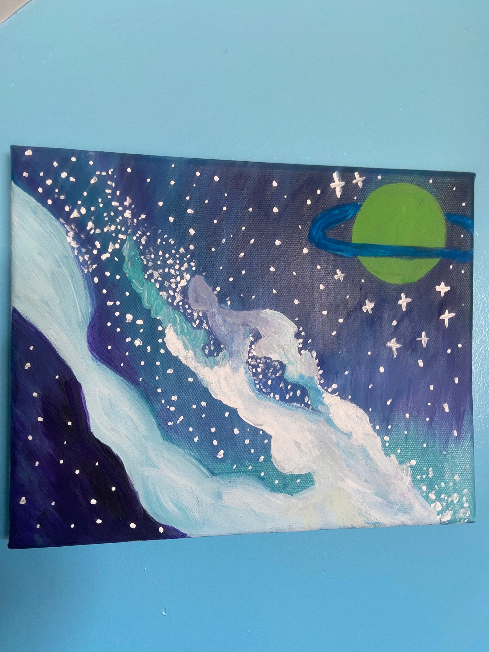 Colorful cosmos Acrylic painting Etsy