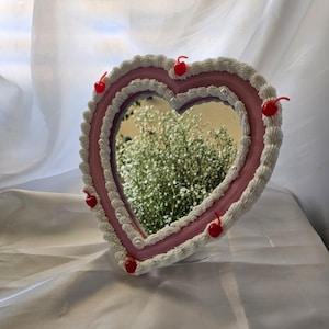Pink & White Cake Themed Mirror | Cute Mirror