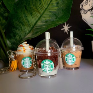 Custumizable Coffee Starbucks Drink Keychain