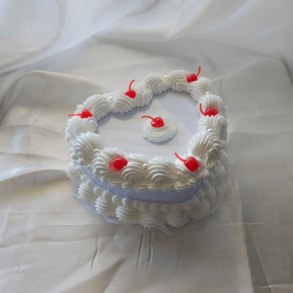 All White Cake Jewelry Box | Cute Jewelry Box