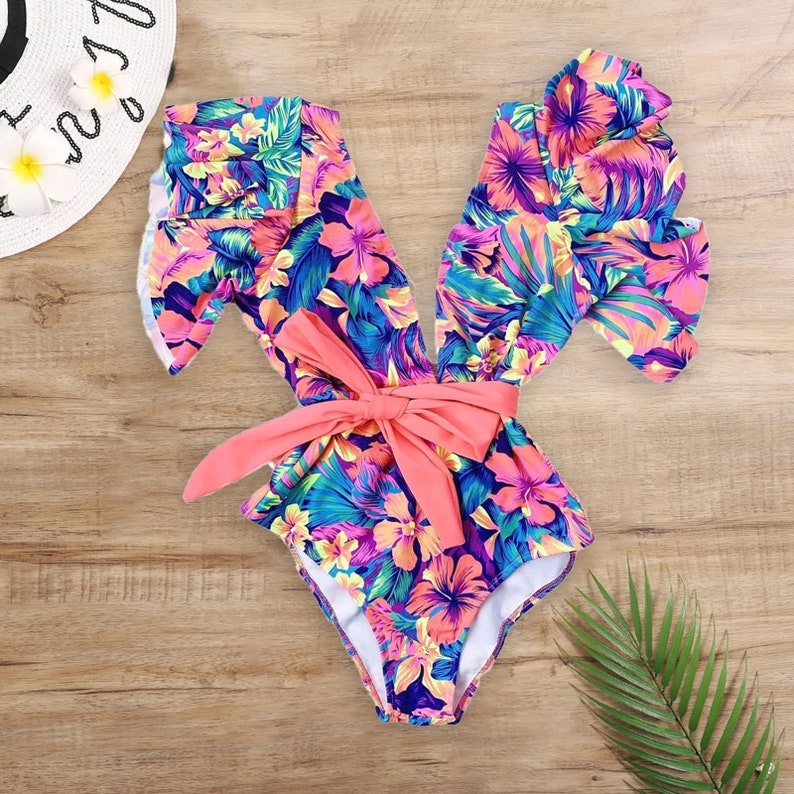 Flora Fiesta Monokini/ Womens One Piece Swimwear/ One Piece - Etsy