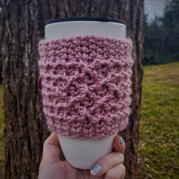 Crochet Cup Koozie With Handle Etsy