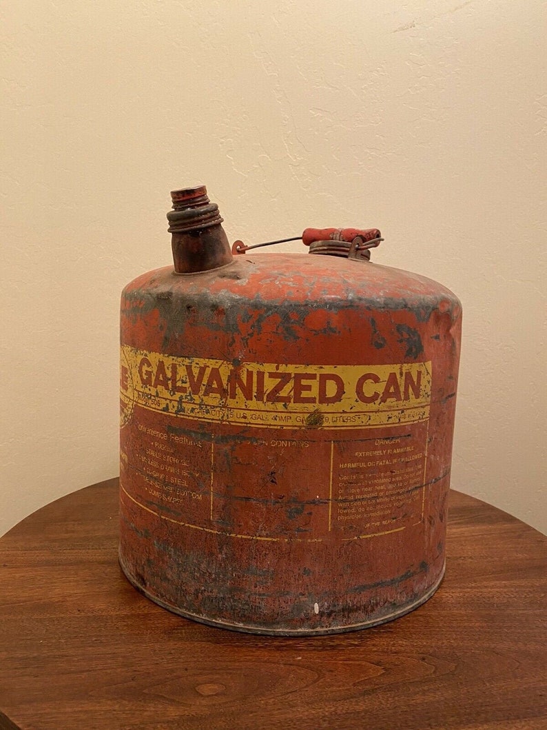 Vintage Eagle 5 Gallon Gas Can Etsy