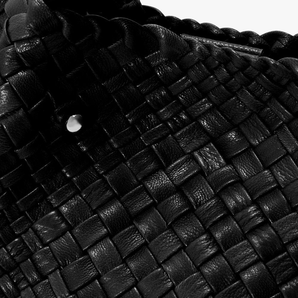 GHIBLI Luxury Designer Handmade Woven Leather Bag Medium Tote Etsy