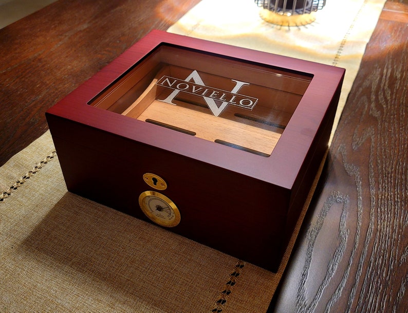 Personalized Cigar Humidor Humidor Cigar Box Cigar Box Etsy