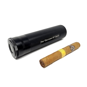 Digital Travel Cigar Humidor Engraved, Built-in Humidor & Hygrometer Cigar Case Engraved, Groomsmen Gift, Birthday, Anniversary Gift