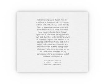 Mouse Pad - Marcus Aurelius - Stoic Philosophy for Dealing With Difficult People