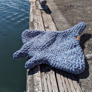 Manny the Manta Ray - Blanket Crochet Amigurumi Snuggly