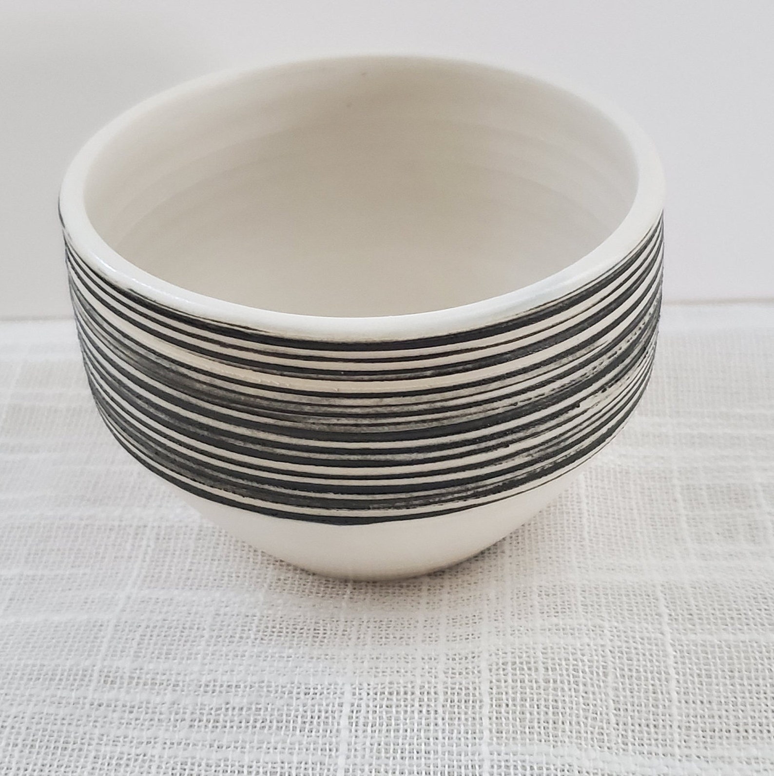 Black and white bowls Set of 4 bowls dessert bowls Etsy