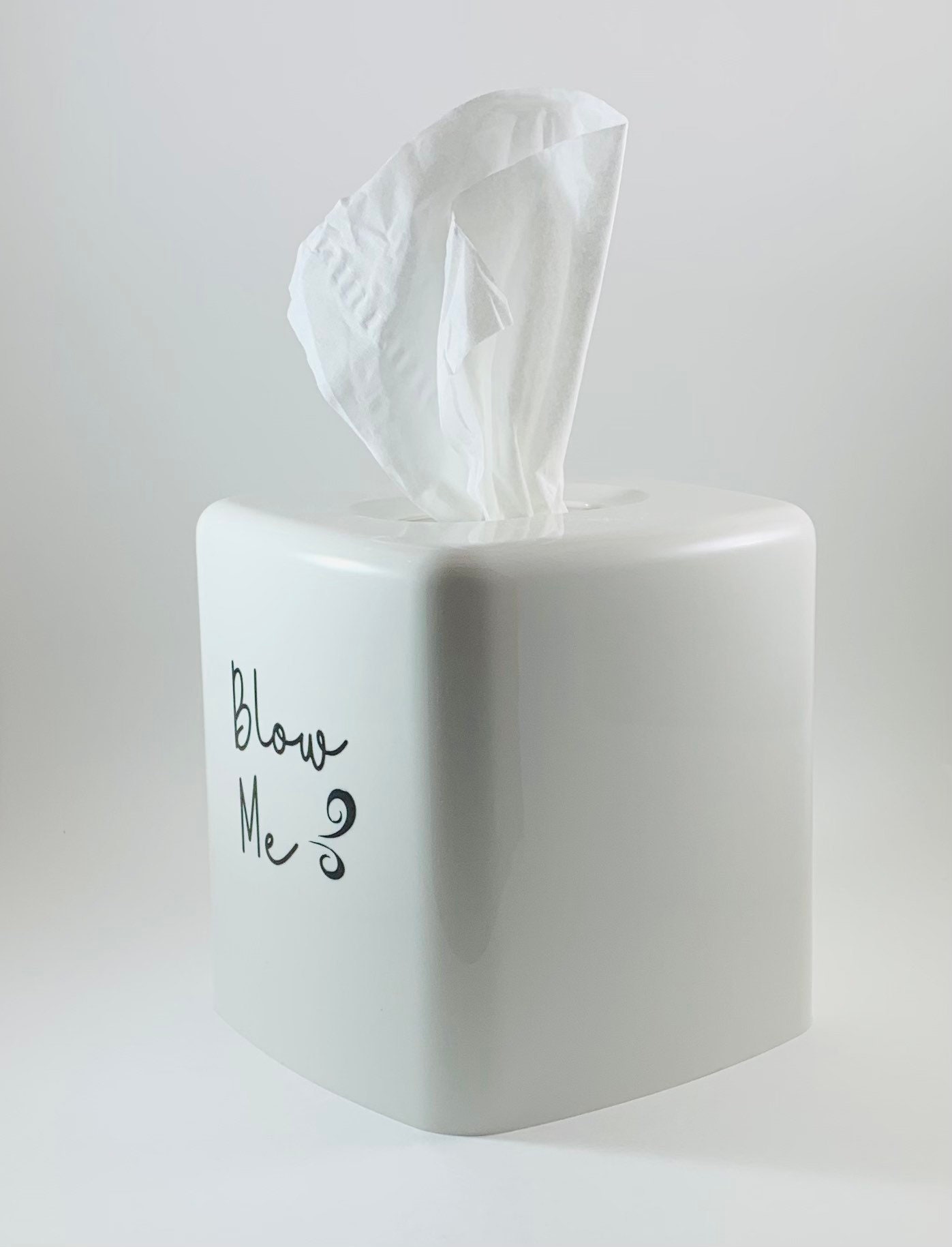 Funny Square Tissue Box Cover Blow Me Tissue Box Cover Funny Etsy