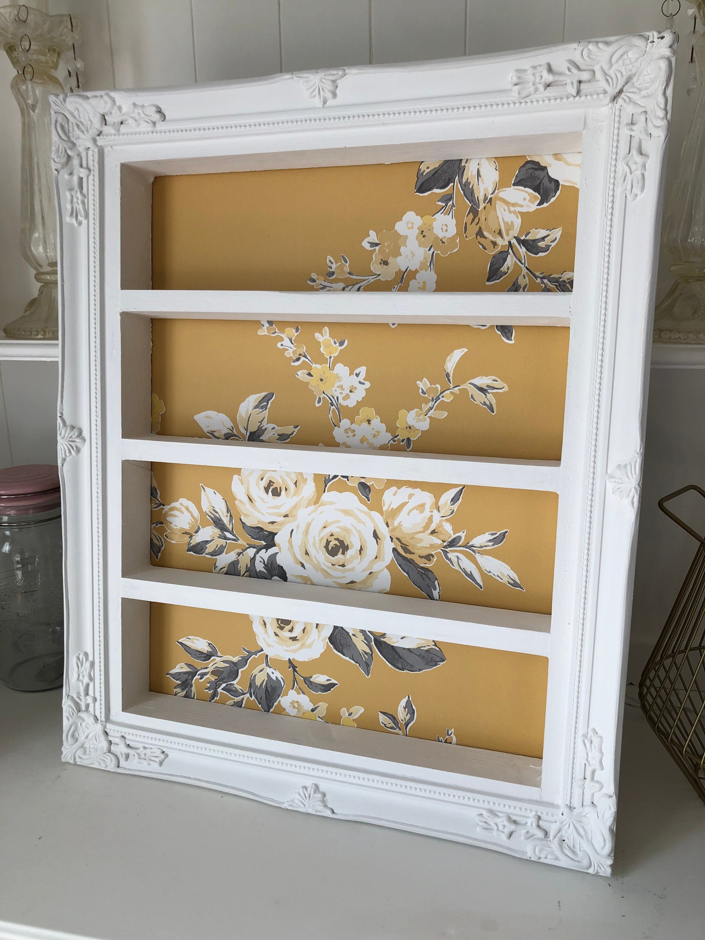 Bespoke wall mounted nail polish display frame Etsy