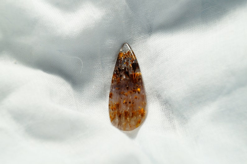Birthstone Auralite 23 Crystal Pendant Healing Stone Jewelry Northern Light Chakra Meditation, Aurora Crystal Quartz Black Auralite