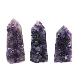 Amethyst Cluster Natural Untrerated Raw Crystal Pieces Natural Chakra Healing Energy Cluster Auralite Quartz Home Decro Display