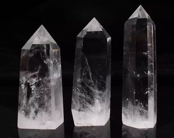 Natural Clear Quartz Tower Untreated Rainbow Home Decro Chakra Healing Crystal Point Energy Spirit Charger Cluster Himalyas Amulet Protectio