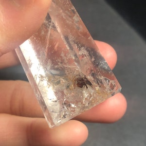 TOWER - Clear Quartz 30.3x25.9x83.2mm 97.3g Azeztulite Rainbow Athelstra Crystal Universal Energy Cleanser High Frequency - UNIQUE ITEM image 8