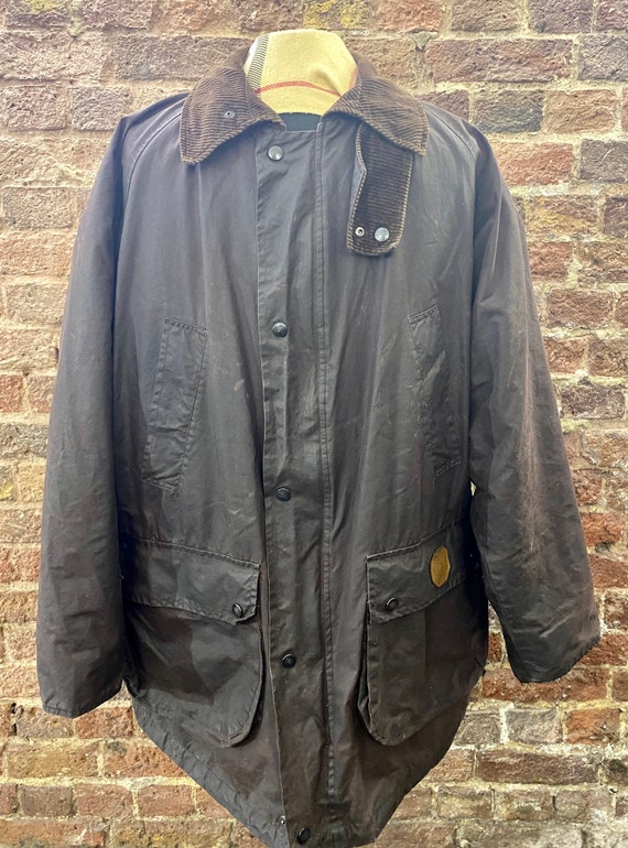 Vintage Burberry Men’s Wax Jacket, Large