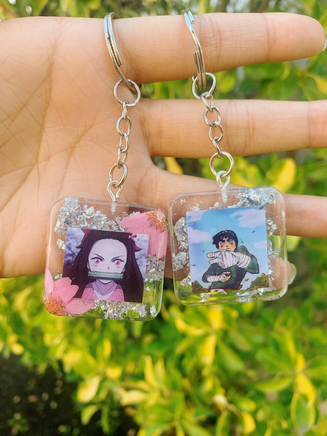 Custom Anime Resin Photo Keychain Custom KPOP Resin Photo Keychain