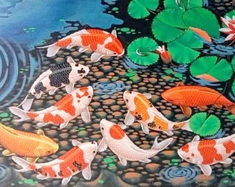 9 Koi fish painting with modern attractive design