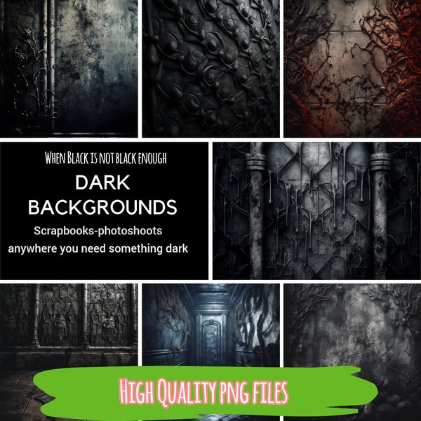 Over 75 Black Backgrounds in a Blacker shade of black png files goth scrapbook metal band poster photography background horror