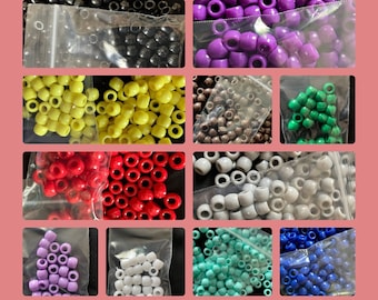 Pony Beads: Pick Your Color, Small Craft Packages