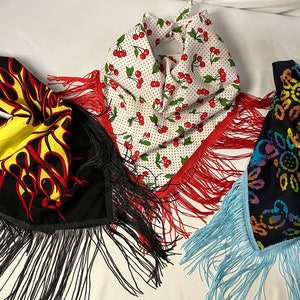 Fringe Bandana: Festival Dust Mask, Decorative Scarf