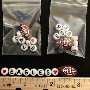 EAGLES ~ Build your own bracelet-earrings-necklace and more with the prepackaged theme.