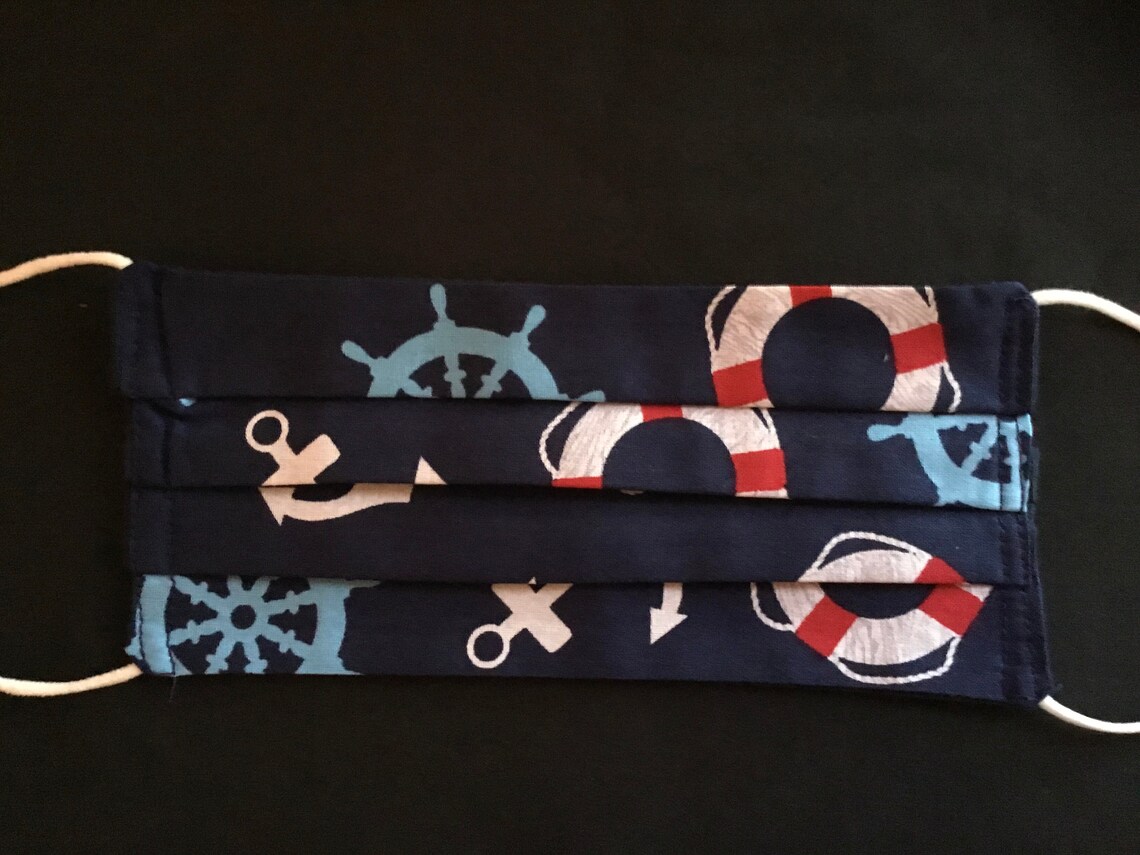 Nautical Boating Face Mask Free Shipping 2 N 1 Mask Etsy