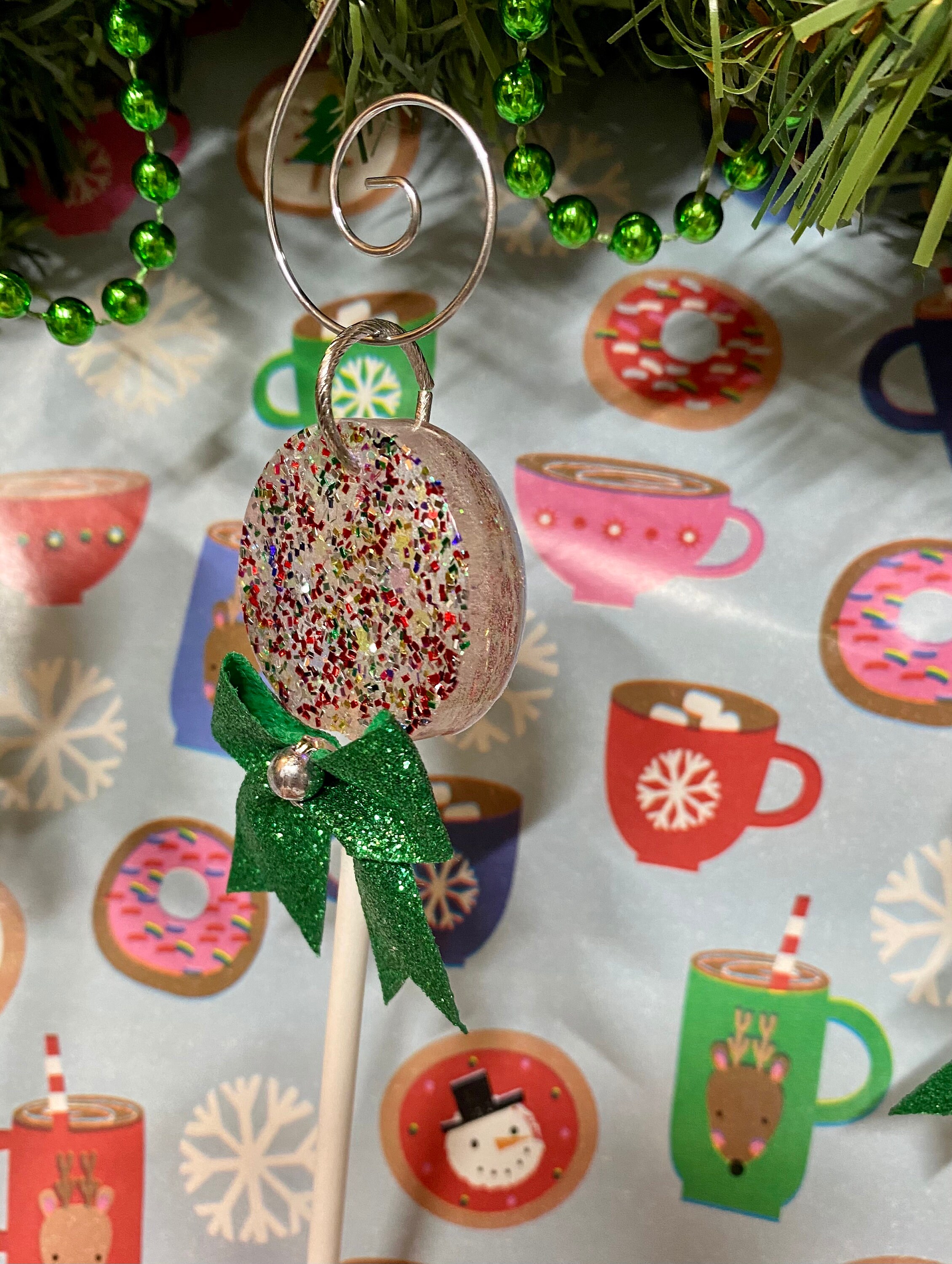 Candy Holiday Ornaments Set of 4 Etsy