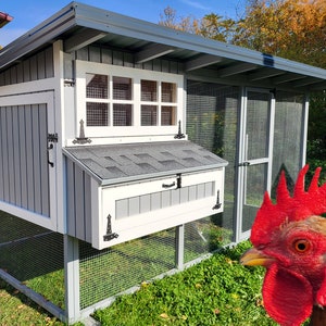 7x14 Chicken Coop with Chicken Run Plans, Detailed CAD Drawings, DIY Blueprint. Ultimate Chicken Coop Guide PDF. Instant download.