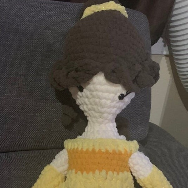 Prinzessin Disney Inspirierte Schönheit und das Biest Belle Soft Stuffed Plüschtier Amigurumi Puppe