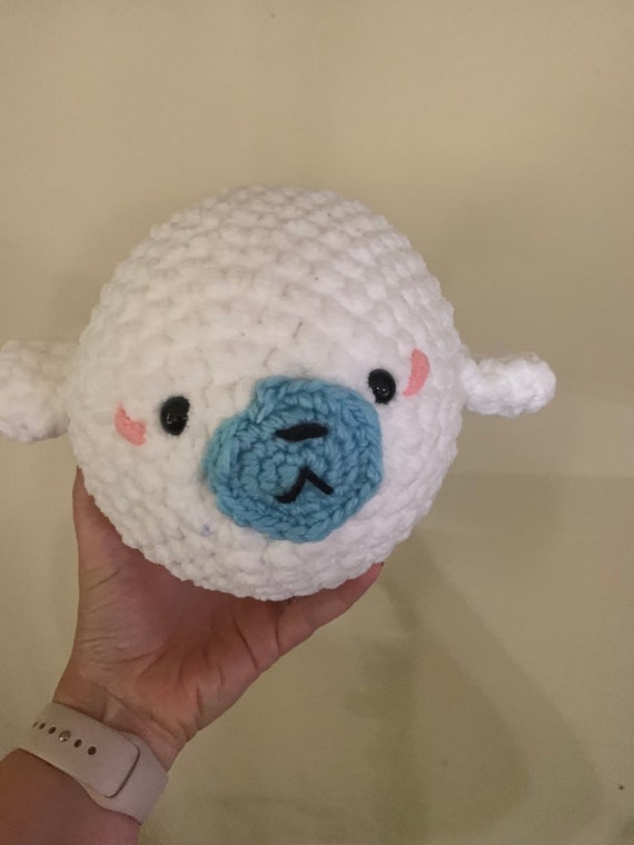 Crochet CHUBBY SEAL Keychain, Cute Amigurumi Seal, Handmade Gift for Friend  or for Yourself,keychain for Backpack,plush Animal, Crochet Art 